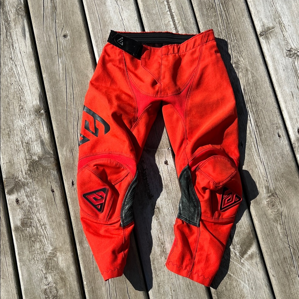 Answer Youth Arkon Red and Black Dirt Bike Pants